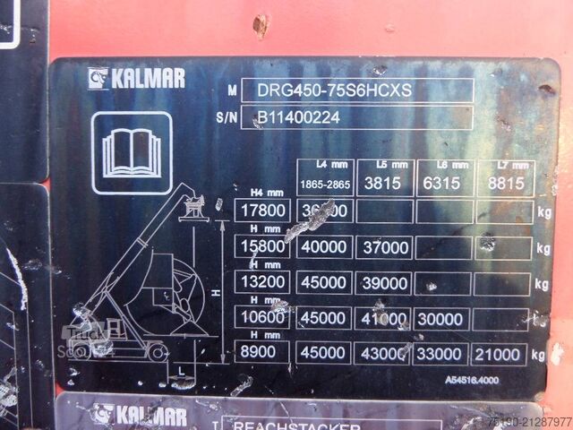 Reachstacker Kalmar DRG 450-75 S 6 HCXS