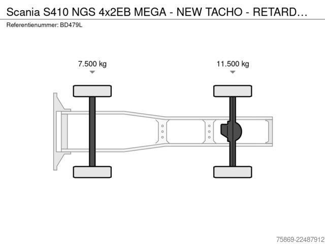 Jačina zvuka SZM Scania S410 NGS 4x2EB MEGA - NEW TACHO - RETARDER - 51...