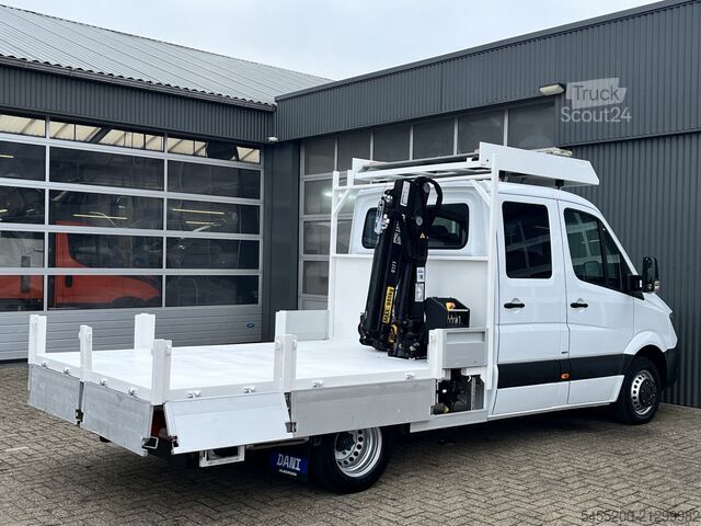 Camión plataforma con grúa Mercedes-Benz Sprinter 513 CDI 366 Hiab Laadkraan 018T Trekha...