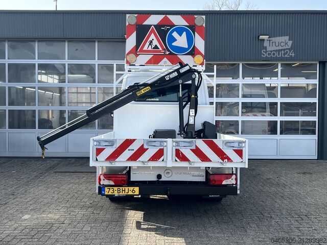 Camión plataforma con grúa Mercedes-Benz Sprinter 513 CDI 366 Hiab Laadkraan 018T Trekha...