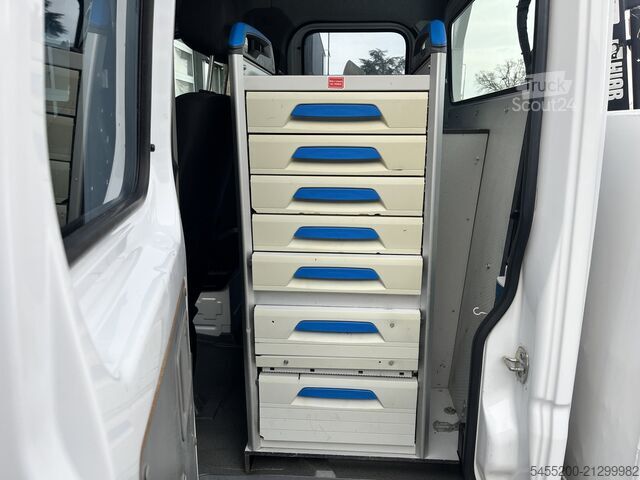 Camión plataforma con grúa Mercedes-Benz Sprinter 513 CDI 366 Hiab Laadkraan 018T Trekha...