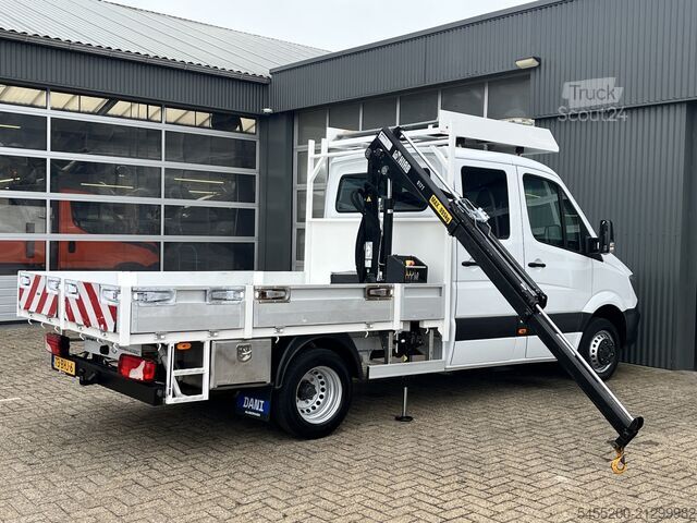 Camión plataforma con grúa Mercedes-Benz Sprinter 513 CDI 366 Hiab Laadkraan 018T Trekha...