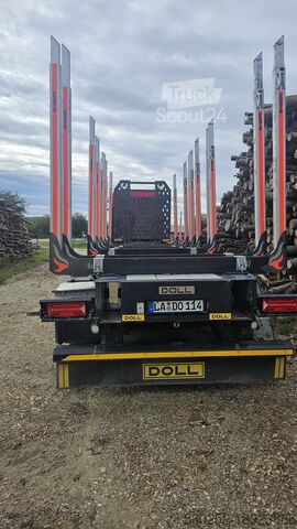 Kereste taşıma yarı römorkları DOLL LOGO 14 XL