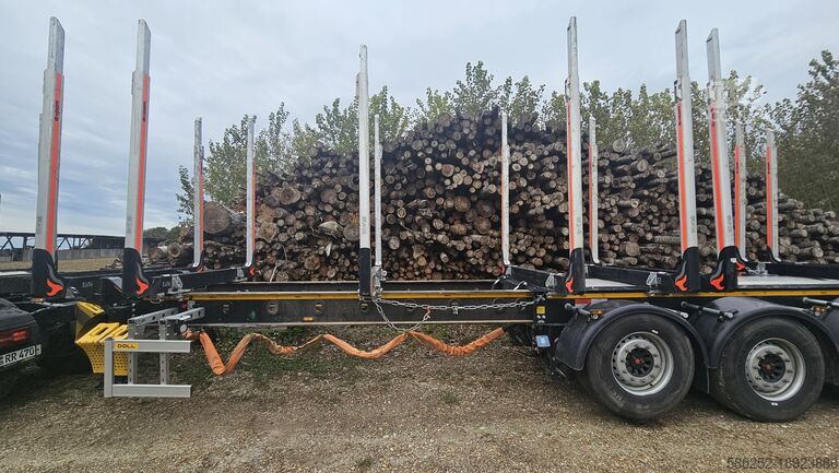 Kereste taşıma yarı römorkları DOLL LOGO 14 XL