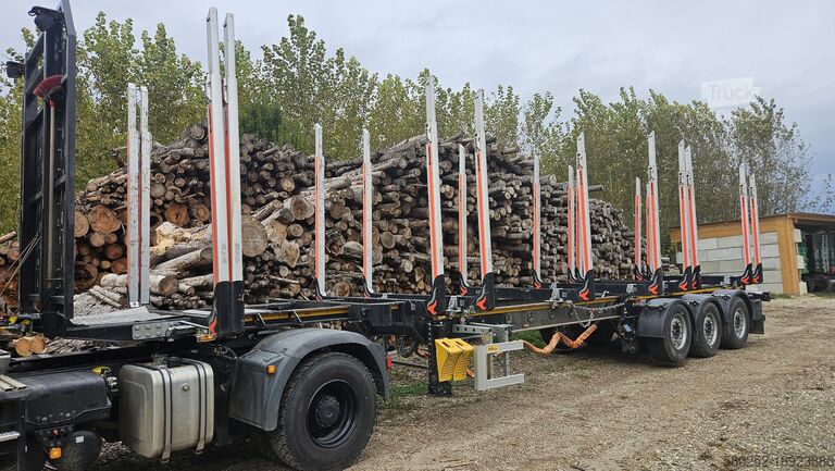 Kereste taşıma yarı römorkları DOLL LOGO 14 XL