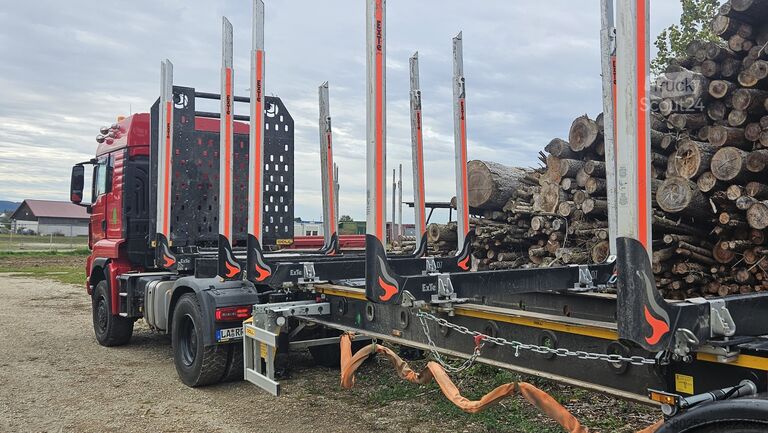 Kereste taşıma yarı römorkları DOLL LOGO 14 XL