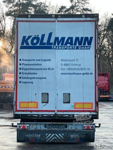 Auflieger mit Pritsche & Plane KÖGEL /SNCC24 Plane & Spiegel  MEGA/ EDSCHA SAF