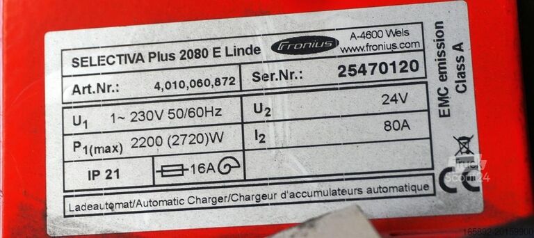 Baterie de stivuitor FRONIUS Selectiva Plus 2080 E