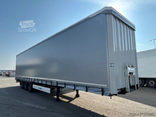 Avoin puoliperävaunu pressulla KRONE MEGA SD, EDSCHA-VERDECK, HUBDACH