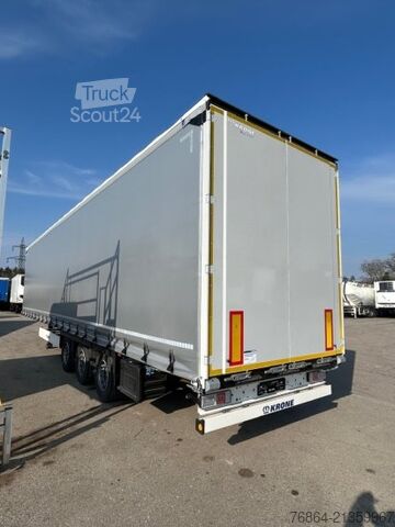 Avoin puoliperävaunu pressulla KRONE MEGA SD, EDSCHA-VERDECK, HUBDACH