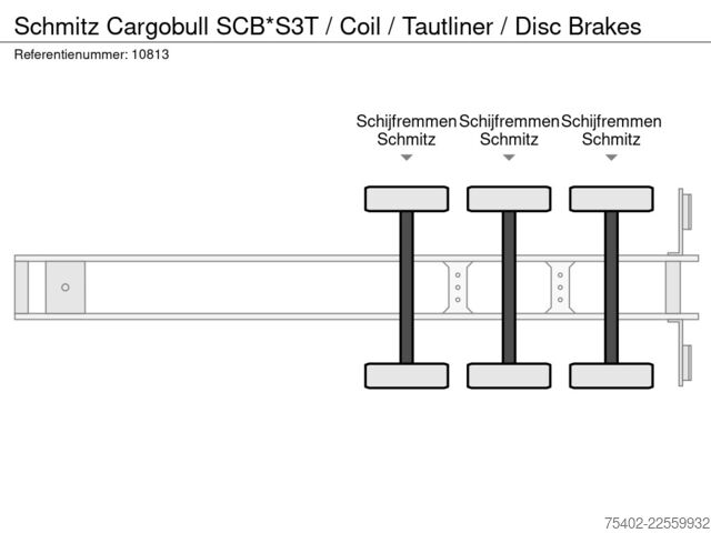  Schmitz Cargobull SCB*S3T / Coil / Tautliner / Disc Brakes
