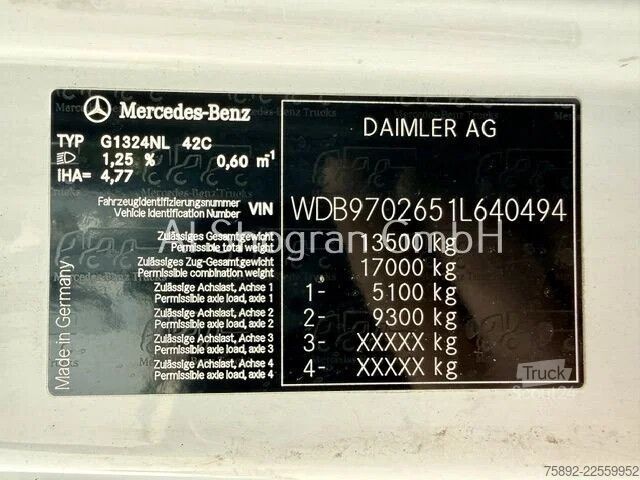 Soğutmalı/dondurulmuş taşıma Mercedes-Benz Atego 1324 / Carrier Supra 850 / Euro5 / LBW