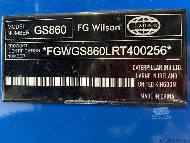 Kamenivo FG Wilson P1250-1 -  1250 kVA Open Genset - DPX-16028-O