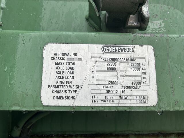 Lagaminas Groenewegen DRO-12-10 B / City / Box / Loadlift 2000 kg / N...