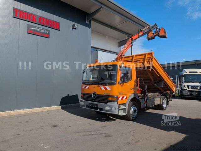 Tovornjak prekucnik MERCEDES-BENZ Atego 1218 / Kipper+Kran / load 5,2ton / E3