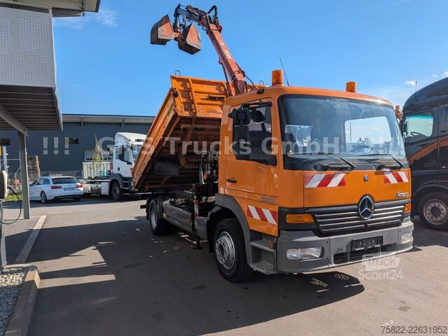 شاحنة قلابة MERCEDES-BENZ Atego 1218 / Kipper+Kran / load 5,2ton / E3