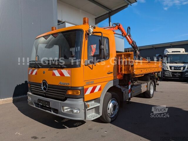 شاحنة قلابة MERCEDES-BENZ Atego 1218 / Kipper+Kran / load 5,2ton / E3