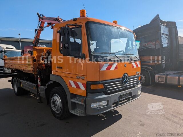 شاحنة قلابة MERCEDES-BENZ Atego 1218 / Kipper+Kran / load 5,2ton / E3