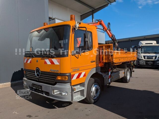 شاحنة قلابة MERCEDES-BENZ Atego 1218 / Kipper+Kran / load 5,2ton / E3