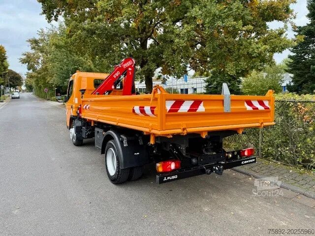 3-Seiten-Kipper Mitsubishi Fuso 7C18 / Kipper Mit Kran Fassi F50A/Eu6d