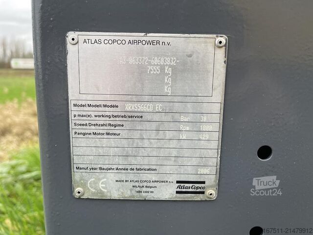 Compresseur frigorifique Atlas Copco XRXS 566 CD
