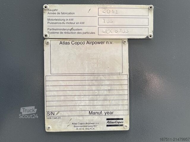 Compresseur frigorifique Atlas Copco XAVS 307 CD