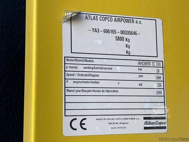 Compresseur frigorifique Atlas Copco XRHS 385 MD