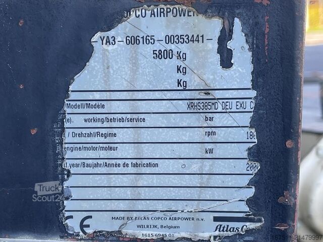 Compresseur frigorifique Atlas Copco XRHS 385 MD