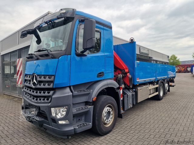 Бортовой грузовик MERCEDES-BENZ Arocs  2542 6x2 Pritsche/Kran-19001 SLD-4/Funk/