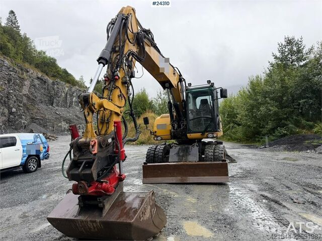 Mobiele graafmachine Caterpillar M313 D wheeled excavator with Indexator tilt and S