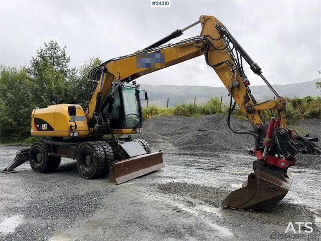 Mobiele graafmachine Caterpillar M313 D wheeled excavator with Indexator tilt and S