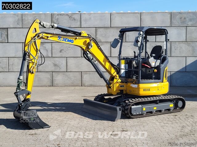 Minigraver XCMG XE35 E Fabrieksgarantie- CW+3 Bakken - Yanmar M...