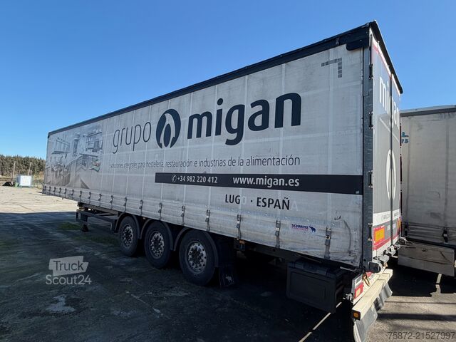 Open semitrailer with tarp Schmitz Cargobull TAULINER CON ELEVACION