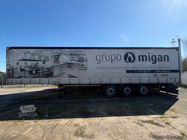 Open semitrailer with tarp Schmitz Cargobull TAULINER CON ELEVACION