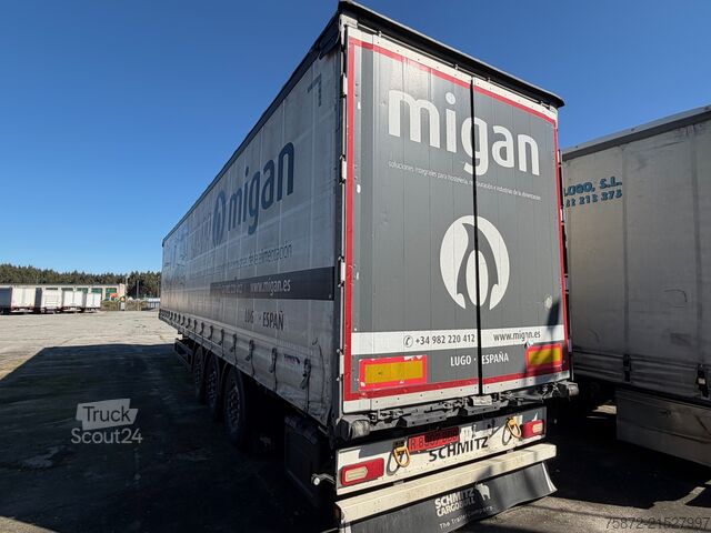 Open semitrailer with tarp Schmitz Cargobull TAULINER CON ELEVACION