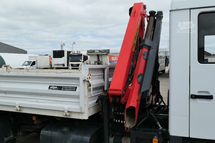 Kolmisivuinen kippiauto MAN 12.180 LE BB 4x2, DOKA, Palfinger PKG 7001