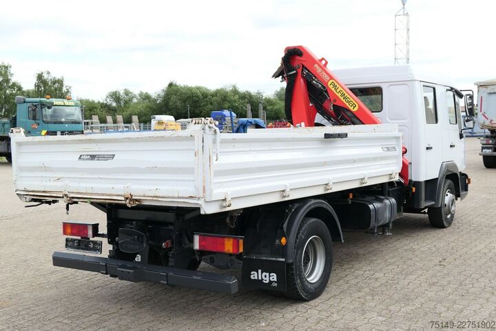 Kolmisivuinen kippiauto MAN 12.180 LE BB 4x2, DOKA, Palfinger PKG 7001