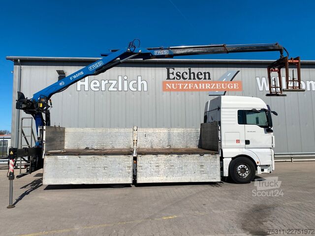 Camion cu platformă MAN TGX 26.440 6x2|Fassi F185AS22*XLX-Kabine*manuell