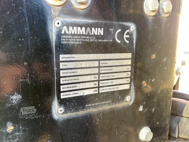 Tandeminis ritinėlis Ammann ARR 1575 – Remote-Controlled Trench Roller Ideal for Soil Compaction