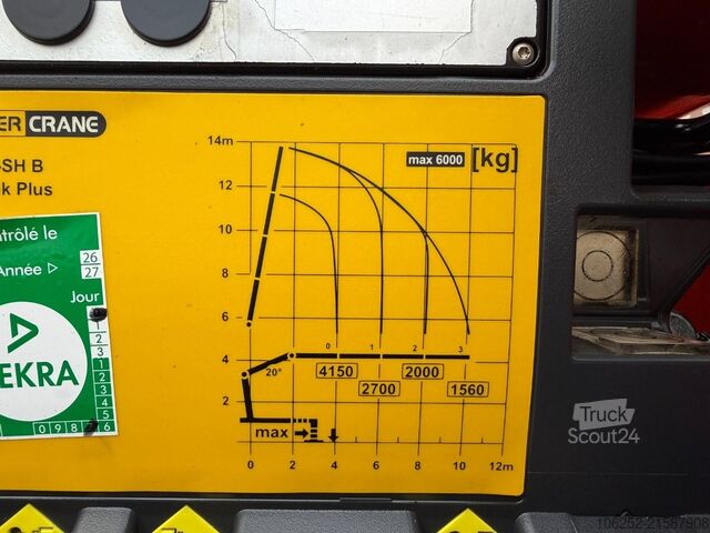 Krovimo platforma Volvo FM 420 6x4 BAUSTOFF + KRAN PALFINGER PK18502 SH...