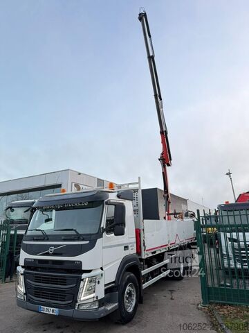 Krovimo platforma Volvo FM 420 6x4 BAUSTOFF + KRAN PALFINGER PK18502 SH...