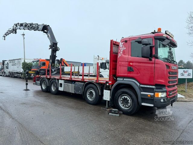 Krano sunkvežimis Scania R490 8x4 + CRANE HIAB 377 E-4 HIPRO + JIB 100 X...