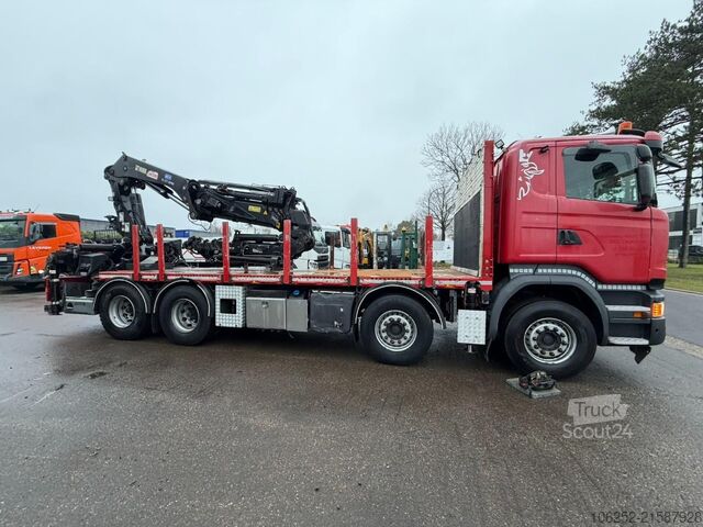 Krano sunkvežimis Scania R490 8x4 + CRANE HIAB 377 E-4 HIPRO + JIB 100 X...