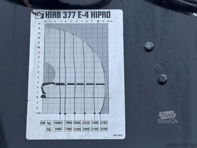 Krano sunkvežimis Scania R490 8x4 + CRANE HIAB 377 E-4 HIPRO + JIB 100 X...